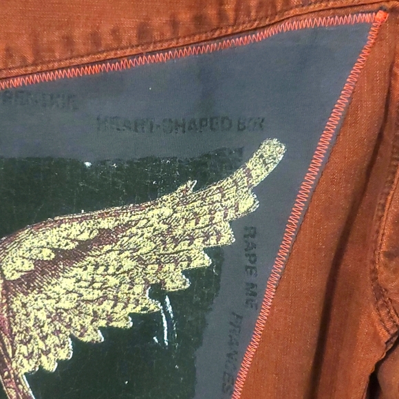 Levi's Western Pearl Snap Jacket Nirvana Print Upcycle - Picture 10 of 16